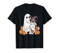 Citrouille d'halloween fantôme Amusant Saint Bernard pour Enfants, Hommes et Femmes T-Shirt
