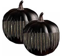 Citrouille en Verre Illuminées Nuit Étoilée, Citrouilles Scintillantes, Veilleuses Citrouilles Décorations d'Automne pour Halloween, Citrouille Twinkle Light pour Maison Chambre Salle de Bain Couloir