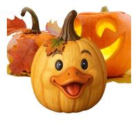 Citrouille Figurine animale Vache Canard Mouton Poulet Figurines décoratives | Sculpture en résine synthétique pour la maison, Halloween, automne, fête, décoration saisonnière