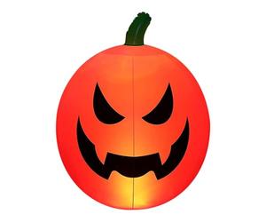 Citrouille gonflable d'Halloween - Veste extérieure éclairée o décor | Décoration de jardin gonflée effrayante pour pelouse, jardin, ou fête, gonflable durable d'Halloween avec éclairage LED lumineux