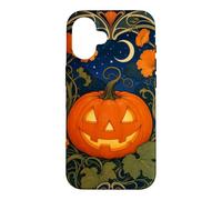 Citrouille Jack-o-Lantern Art Nouveau Halloween Coque pour iPhone 16