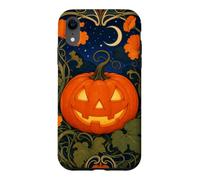 Citrouille Jack-o-Lantern Art Nouveau Halloween Coque pour iPhone XR