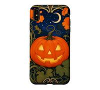 Citrouille Jack-o-Lantern Art Nouveau Halloween Coque pour iPhone XS Max