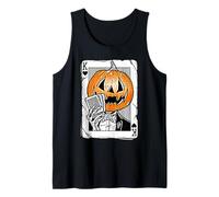 Citrouille King of Hearts Jack-o-Lantern Poker Face Débardeur