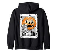 Citrouille King of Hearts Jack-o-Lantern Poker Face Sweat à Capuche