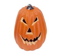 Citrouille LED - Lanterne Effrayante Accessoire Farce - Décoration Halloween Sans Flamme Creuse pour Salon Chambre Bureau Cuisine Salle d'Eau Étagère Fête d'Anniversaire