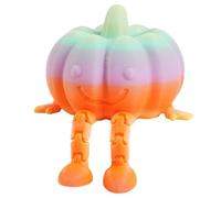 Citrouille pour décoration de récolte, Halloween, Statue de citrouille 3D articulée assise, pour amoureux l'été, l'automne, la maison, le jardin, plateau à plusieurs niveaux (Orange, One Size)