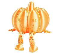 Citrouille pour décoration de récolte, Halloween, Statue de citrouille 3D articulée assise, pour amoureux l'été, l'automne, la maison, le jardin, plateau à plusieurs niveaux (Rose Gold, One Size)