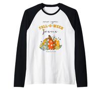 Citrouille rétro chrétienne Halloween are You Falloween Jésus Manche Raglan