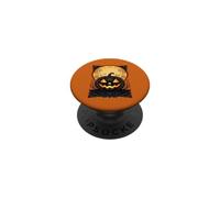 Citrouille Souriante Gothique d'automne PopSockets PopGrip Adhésif