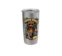 Citrouille Zombies From Outer Space Halloween Alien Graphic Gobelet isotherme en acier inoxydable double paroi