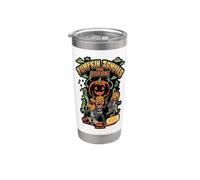 Citrouille Zombies From Outer Space Halloween Alien Graphic Gobelet isotherme en acier inoxydable double paroi