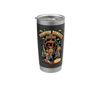 Citrouille Zombies From Outer Space Halloween Alien Graphic Gobelet isotherme en acier inoxydable double paroi