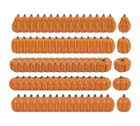 Citrouilles artificielles - Petites citrouilles de bureau d'automne | Petite Décoration de bureau | 80 Piefe Ensemble de légumes d'art rustique | Réutilisable Rustique proche de la nature