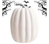 Citrouilles de Décoration - Grandes Citrouilles en Mousse Fausse Orange de Récolte | Décoration de Ferme Récolte 20 cm pour Intérieur Extérieur Cuisine Chambre Porche Table Fêtes Automne Halloween Act