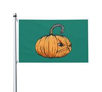 Citrouilles En Colère D'Halloween Garden Flag Résistant Aux Intempéries Drapeau Couleurs Vives Drapeau De Jardin Pour Jardin Intérieur Bar 90X150Cm
