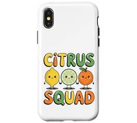 Citrus Squad Lemon Lime Orange Fruit d'été drôle mignon Coque pour iPhone X/XS