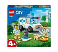 LEGO Jouet 60382 City - Véhicule vétérinaire, ambulance pour animaux, 2 minifigurines, dès 4 ans