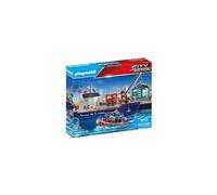 Playmobil Bateau cargo 70769 avec bateau et flotteurs, dès 4 ans