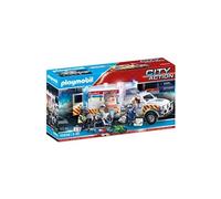 Playmobil Ambulance américaine 70936 City Action avec secouristes et blessé Multicolore