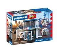 Playmobil Poste de police 71874, salle de recherches, City Action, 129 pièces, dès 4 ans