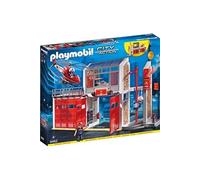 Playmobil City Action Caserne de pompiers avec hélicoptère