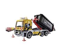 City Action Camion avec Benne et Plateforme avec Figurine Personnage Multicolore