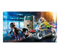 Playmobil Set 70572 Policier en moto et voleur – City Action – Dès 4 ans