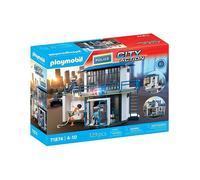 Playmobil 71874 Poste de police avec salle de recherches, Les policiers, City Action, 129 pièces, dès 4 ans