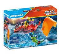 Playmobil Rescue Of Kitesurfer With Boat Multicolore 4-7 Years