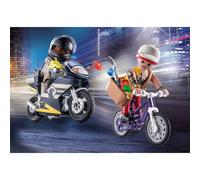 Playmobil 71255 Starter Pack Agent et Voleur - City Action - Police - Courses Poursuite Entre Un Bandit et Un Policier - Coffret découverte idée Cadeau - Dès 4 Ans