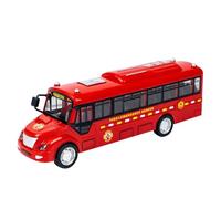 City Bus Toy - Electric Simulation Bus with Lights Music, Opening Doors | Educational Vehicle Toy for Kids Boys Girls Birthday Holiday Interactive Learning Play Durable Design