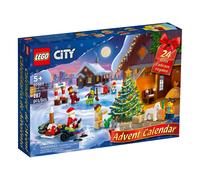 Calendrier de l'Avent LEGO City 60352 - Figurine Père Noël - Cadeau pour Enfants