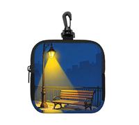 City Corner Petite pochette de rangement étanche en néoprène avec fermeture éclair pour écouteurs, porte-clés