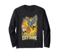 City Dunk Pigeon Basketball Slam Funny Bird Manche Longue