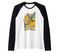 City Dunk Pigeon Basketball Slam Funny Bird Manche Raglan