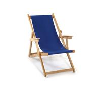 City Garden Chilienne en bois et coton avec accoudoirs Lona - Tissu uni - LONA-CHIL-UNI