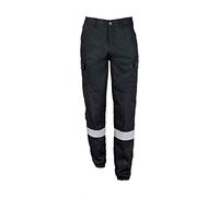 City Guard Pantalon Sécurité Noir Bandes rétro-réfléchissantes,Noir,56