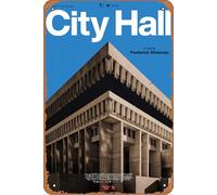 City Hall (2020) Plaque en métal vintage rétro 20,3 x 30,5 cm