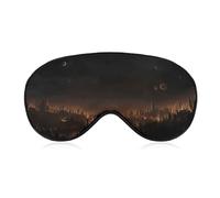 City in The Dark Masque de sommeil occultant en tissu ventilé réglable pour homme et femme