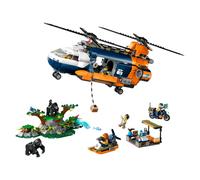 LEGO – Jeu de construction City – Hélicoptère explorateur jungle 60437 – 5 minifigurines, 3 gorilles