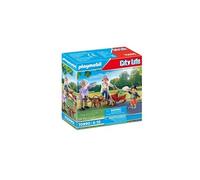 Playmobil Set 70990 – Grands-Parents avec Petit-Fils, 3 personnages, chien – City Life