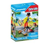 Playmobil Jouet City Life 71245 Secouriste avec blessé