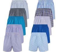 City Life Boxershorts, 10er Pack Boxer, Multicolore (Classic Multicolour 4 C-10-4), Medium, Lot de 10