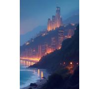 City Lights by the Sea Notebook: A Scenic Coastal Journal for Writing, Ideas, Travel Notes and Daily Inspiration