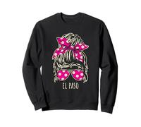 City of El Paso Lunettes de soleil en forme de chignon Sweatshirt