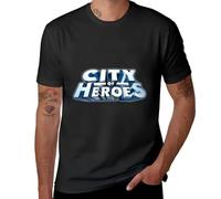 City of Heroes T-Shirt Quick-Drying Customs Design Your own Mens Vintage t Shirts