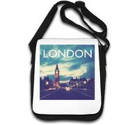 City of London Big Ben Photo Art Sac à bandoulière Blanc, blanc, Taille unique