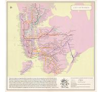 City Of Women New York City Subway Wall Map (20 X 20 Inches) (10-Pack)