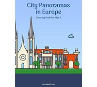 City Panoramas In Europe Coloring Book For Kids 3